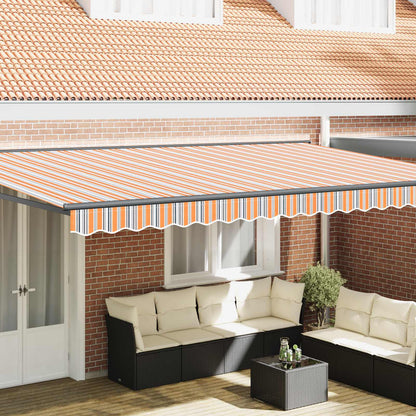 Zijde Frame Blauw en Oranje 500 × 300 cm