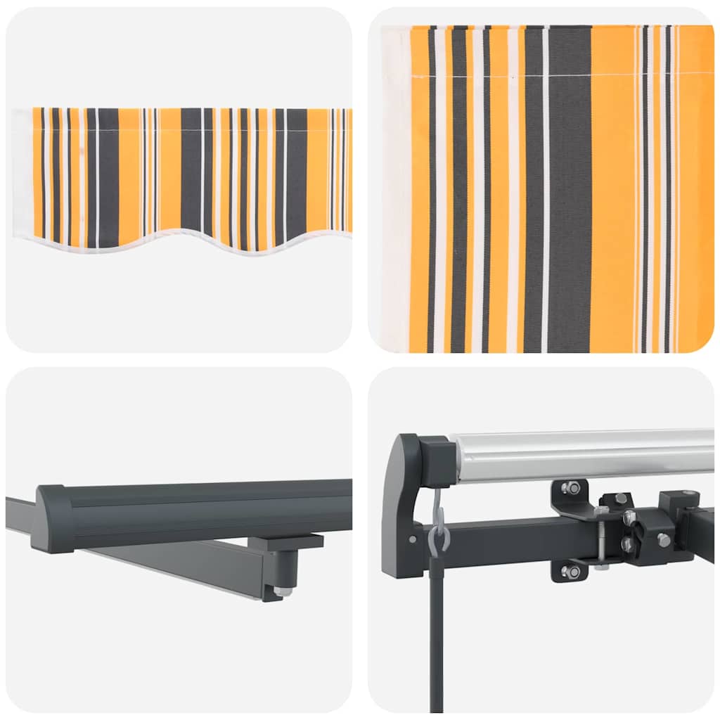Inklapbaar Zonnescherm Multikleur 500 ×300 cm Stof