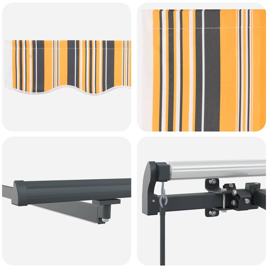 Inklapbaar Zonnescherm Multikleur 500 ×300 cm Stof