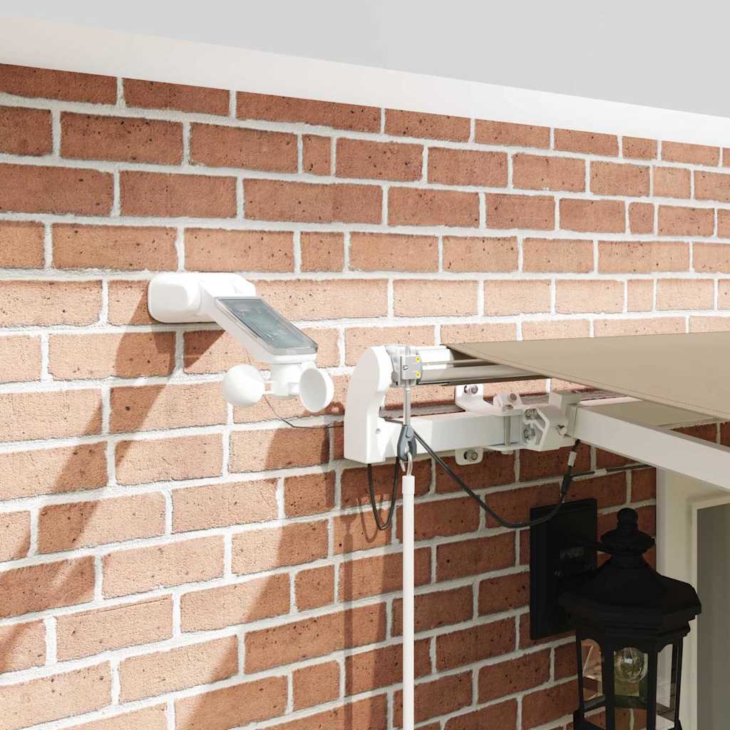Inklapbaar Zonnescherm Beige 500 × 300 cm Polyester en Metaal