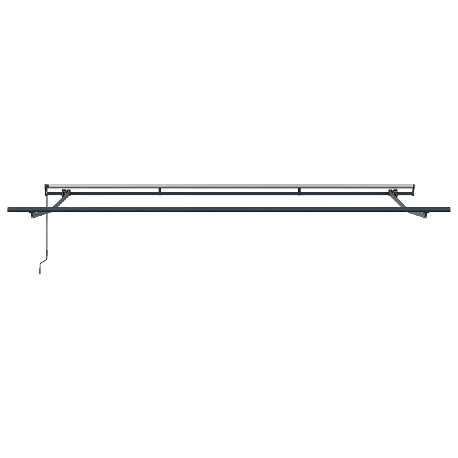 Inklapbaar Zonnescherm Beige 500 × 300 cm Polyester en staal
