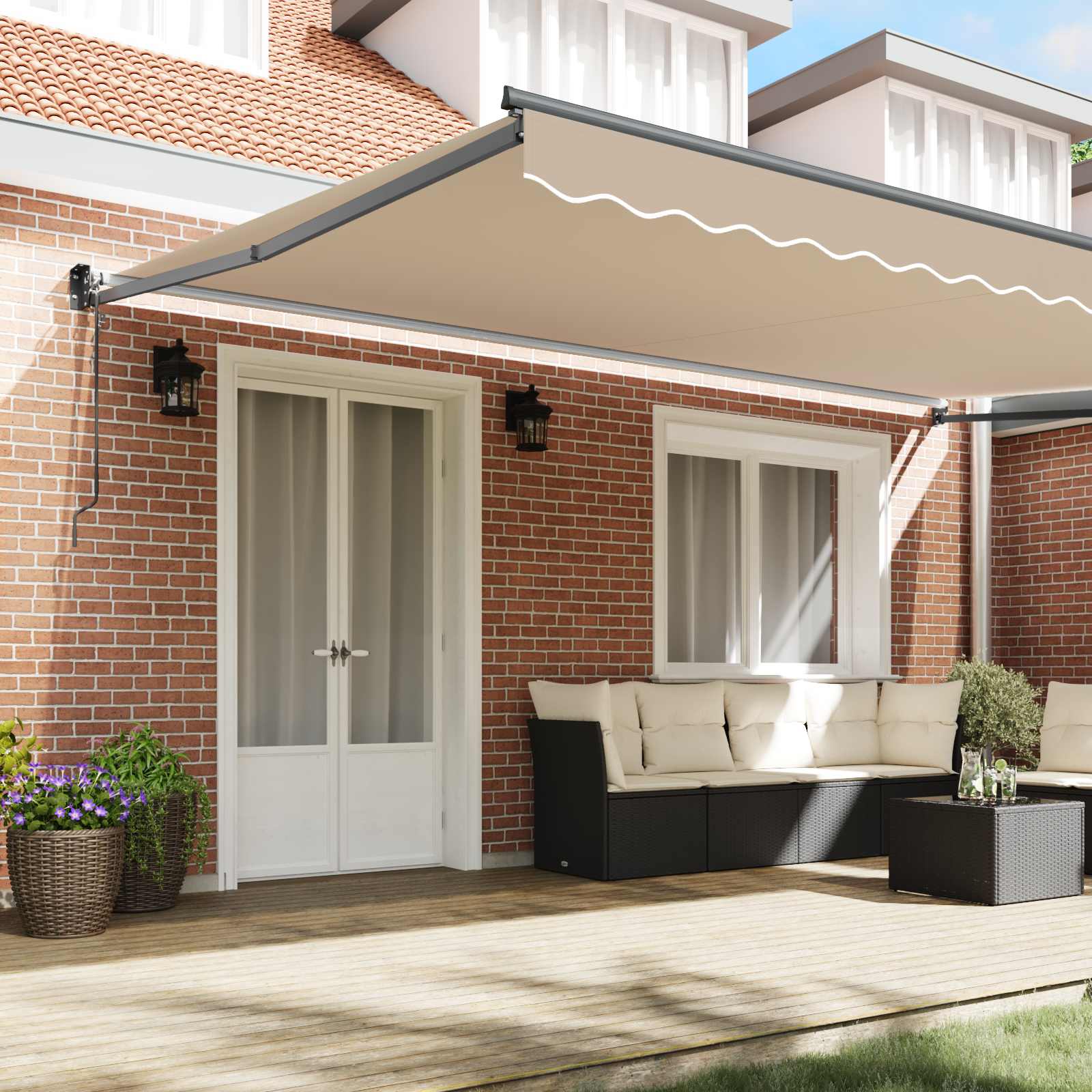 Markies Beige 500 x 300 x 165 cm Polyester en Metaal