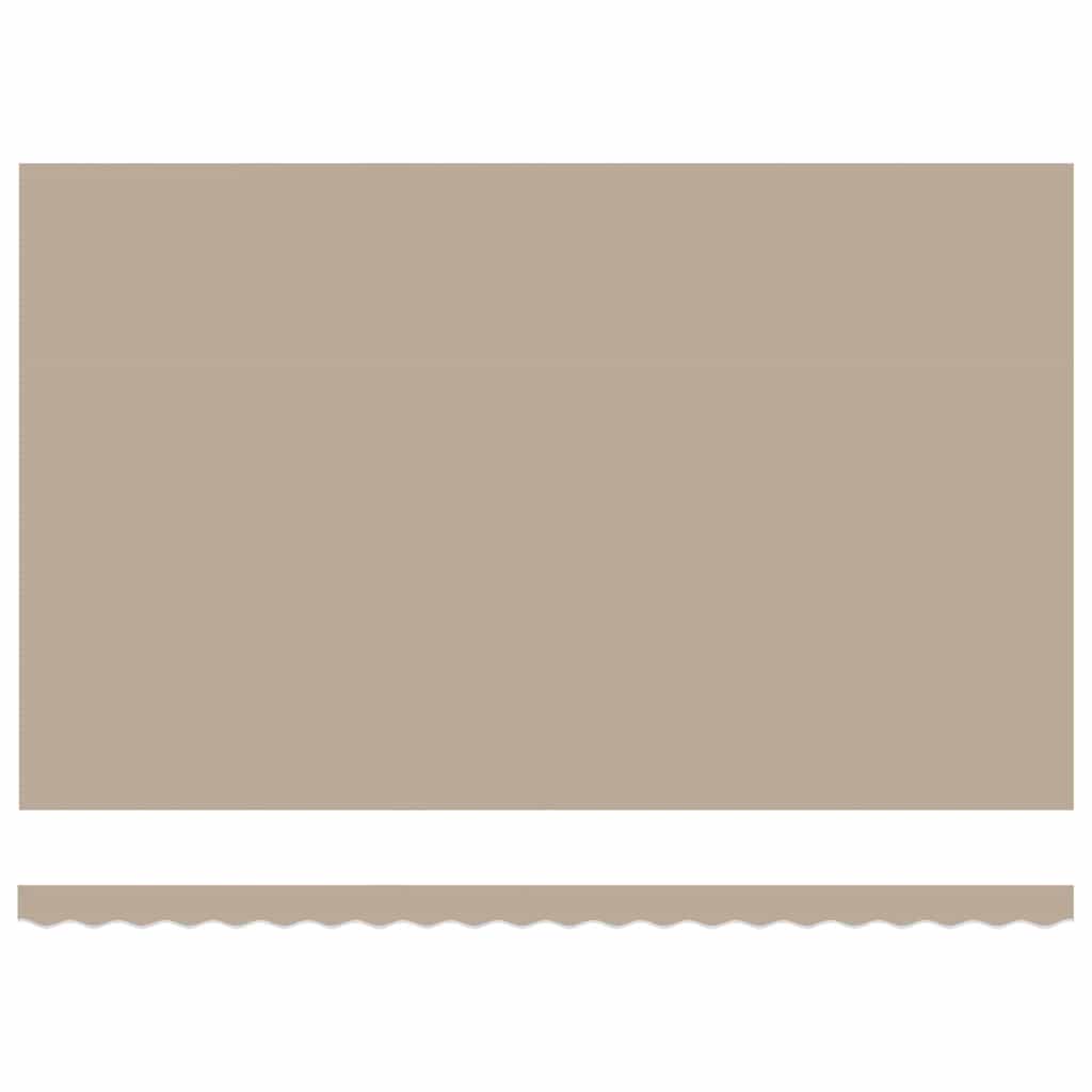 Inklapbaar Zonnescherm Beige 500 × 300 cm Stof en Metaal