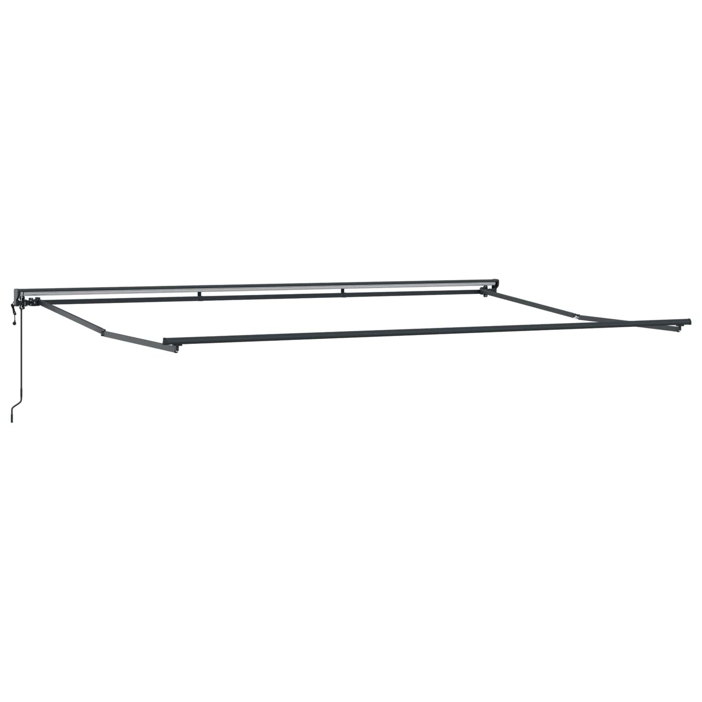 Inklapbaar Zonnescherm Beige 500 × 300 cm Aluminium en Stof