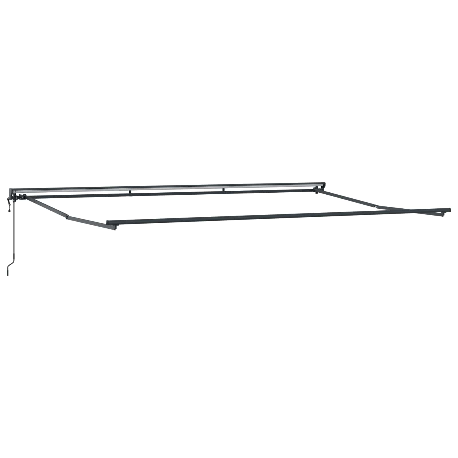Inklapbaar Zonnescherm Beige 500 × 300 cm Aluminium en Stof