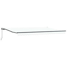 Inklapbaar Zonnescherm Polyester En Staal Wit 500 × 300 cm