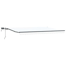 Inklapbaar Zonnescherm Stof Wit 500 ×300 cm