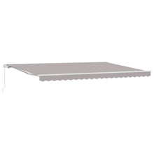 Inklapbaar Zonnescherm Lichtgrijs 500 × 300 cm Stof en Metaal