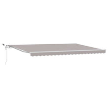 Inklapbaar Zonnescherm Lichtgrijs 500 × 300 cm Stof en Metaal