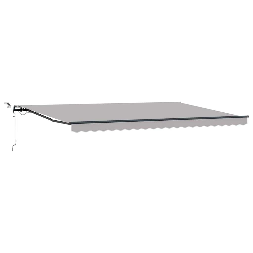 Inklapbaar Zonnescherm met Lichtgrijs 500 × 300 cm Stof