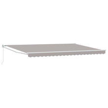 Inklapbaar Zonnescherm Lichtgrijs 500 × 300 cm Stof en Metaal