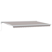 Inklapbaar Zonnescherm Lichtgrijs 500 × 300 cm Stof, Metaal