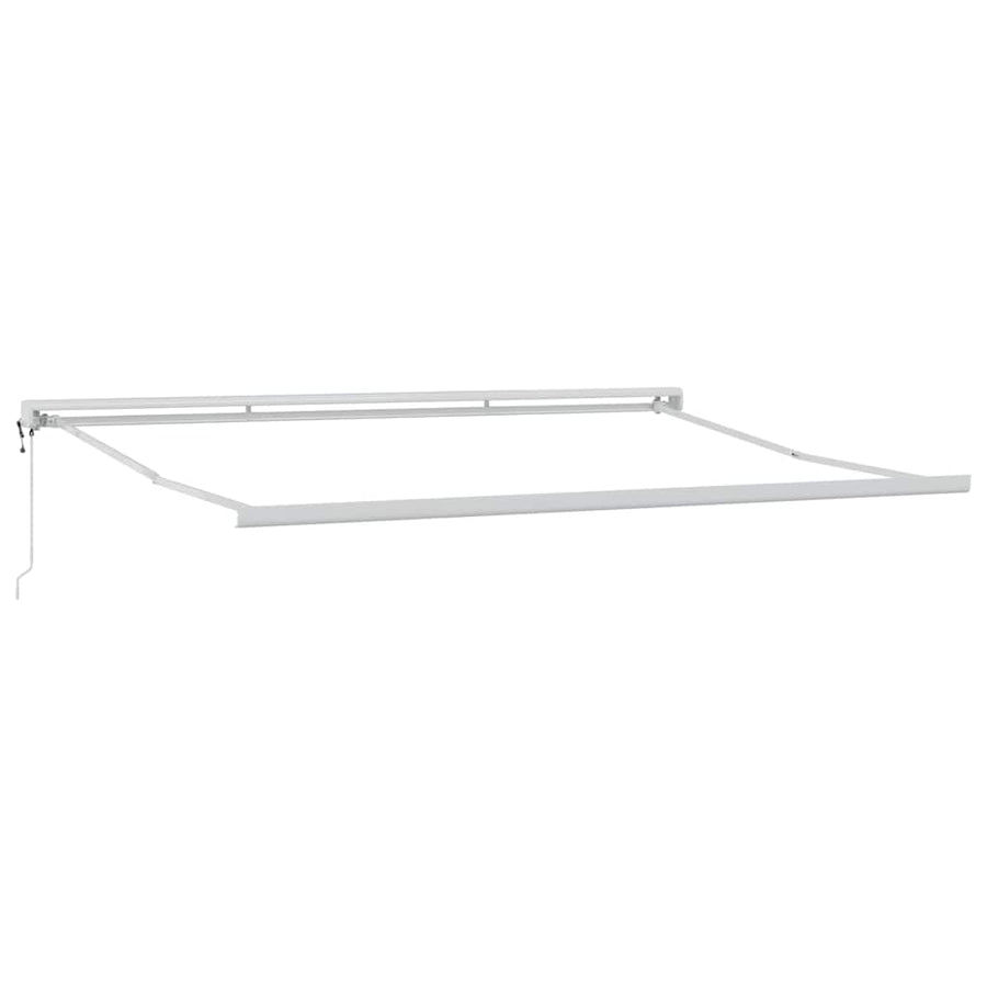 Inklapbaar Zonnescherm Lichtgrijs 500 × 300 cm Stof, Metaal
