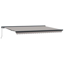Inklapbaar Zonnescherm Lichtgrijs 500 ×300 cm Stof en Metaal