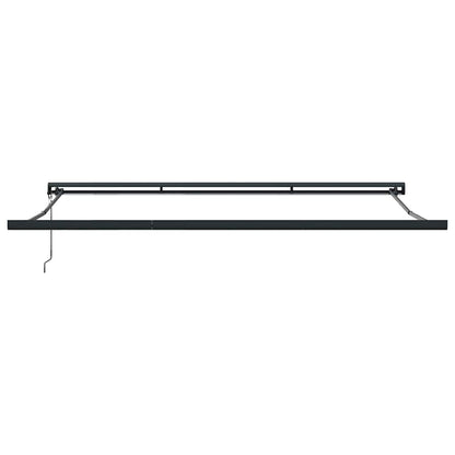 Inklapbaar Zonnescherm 500 × 300 Cm Stof, Metaal Groen En Wit 500 ×300 cm