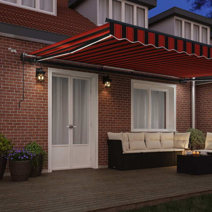 Luifeldoek Met Polyester 500 × 350 cm Oranje en bruin