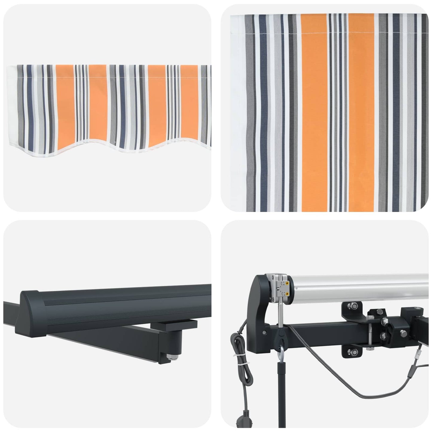 Luifeldoek Meerkleurig 500 × 350 cm Polyester