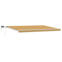 Uitschuifbare luifel Meerkleurig 500 × 350 cm Stof en Aluminium