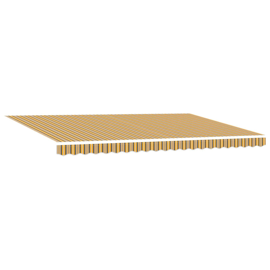 Uitschuifbare luifel Meerkleurig 500 × 350 cm Stof en Aluminium