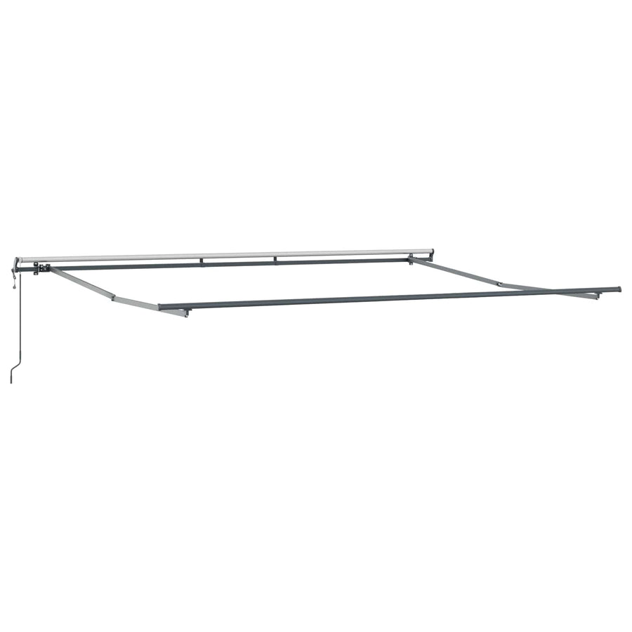 Uitschuifbare luifel Meerkleurig 500 × 350 cm Stof en Aluminium