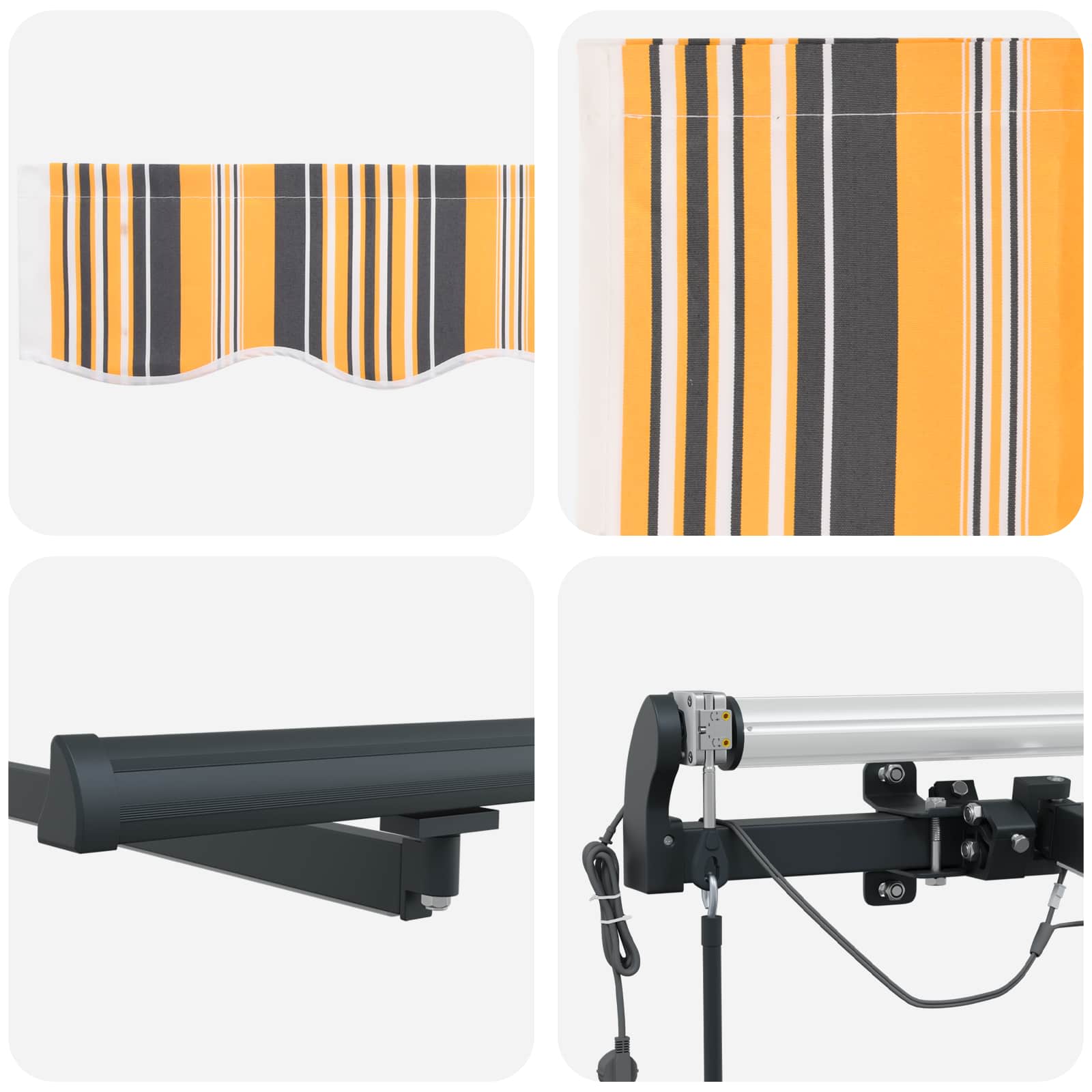 Luifeldoek Meerkleurig 500 × 350 cm Polyester