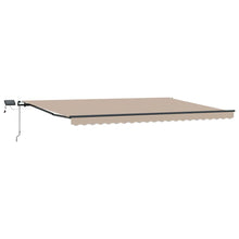 Inklapbaar Zonnescherm Beige 500 ×350 cm Stof