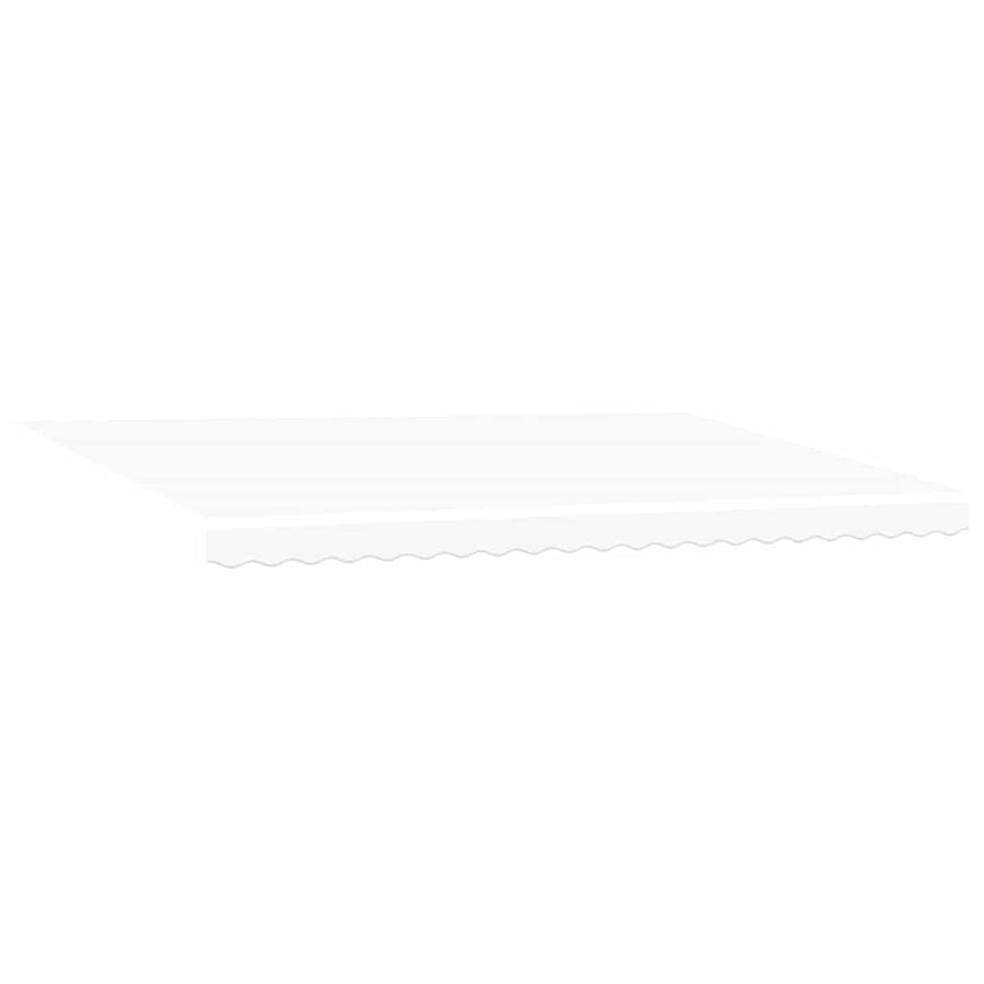 Inklapbaar Zonnescherm Wit 500 × 350 cm Stof