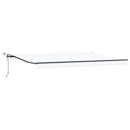 Luifeldoek met Wit 500 × 350 cm Polyester