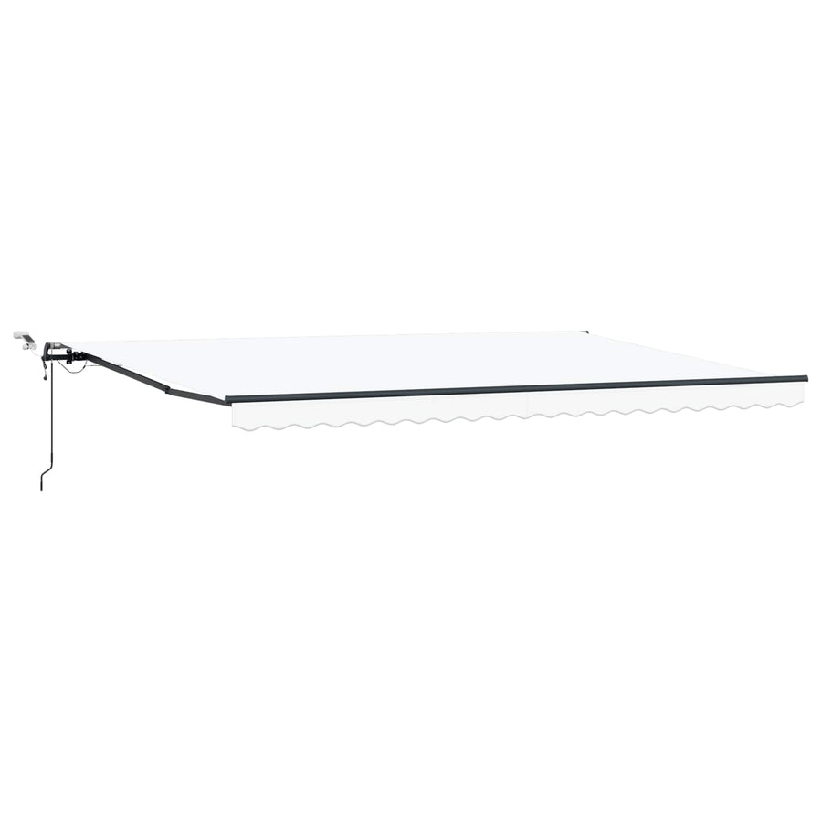 Luifeldoek met Wit 500 × 350 cm Polyester