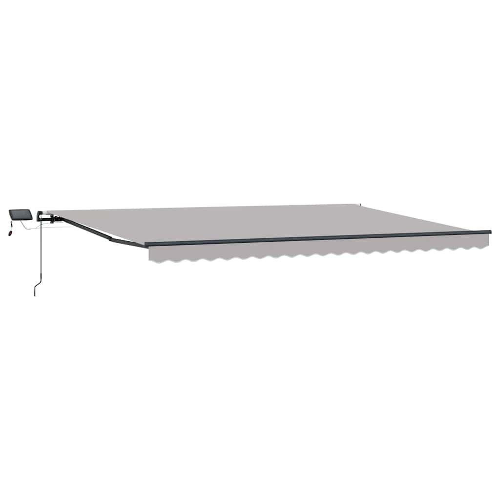 Inklapbaar Zonnescherm Stof Lichtgrijs 500 ×350 cm