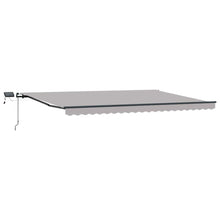 Inklapbaar Zonnescherm Stof Lichtgrijs 500 ×350 cm