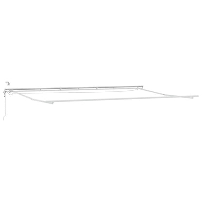 Inklapbaar Zonnescherm Beige 600 × 300 cm Stof en Metaal