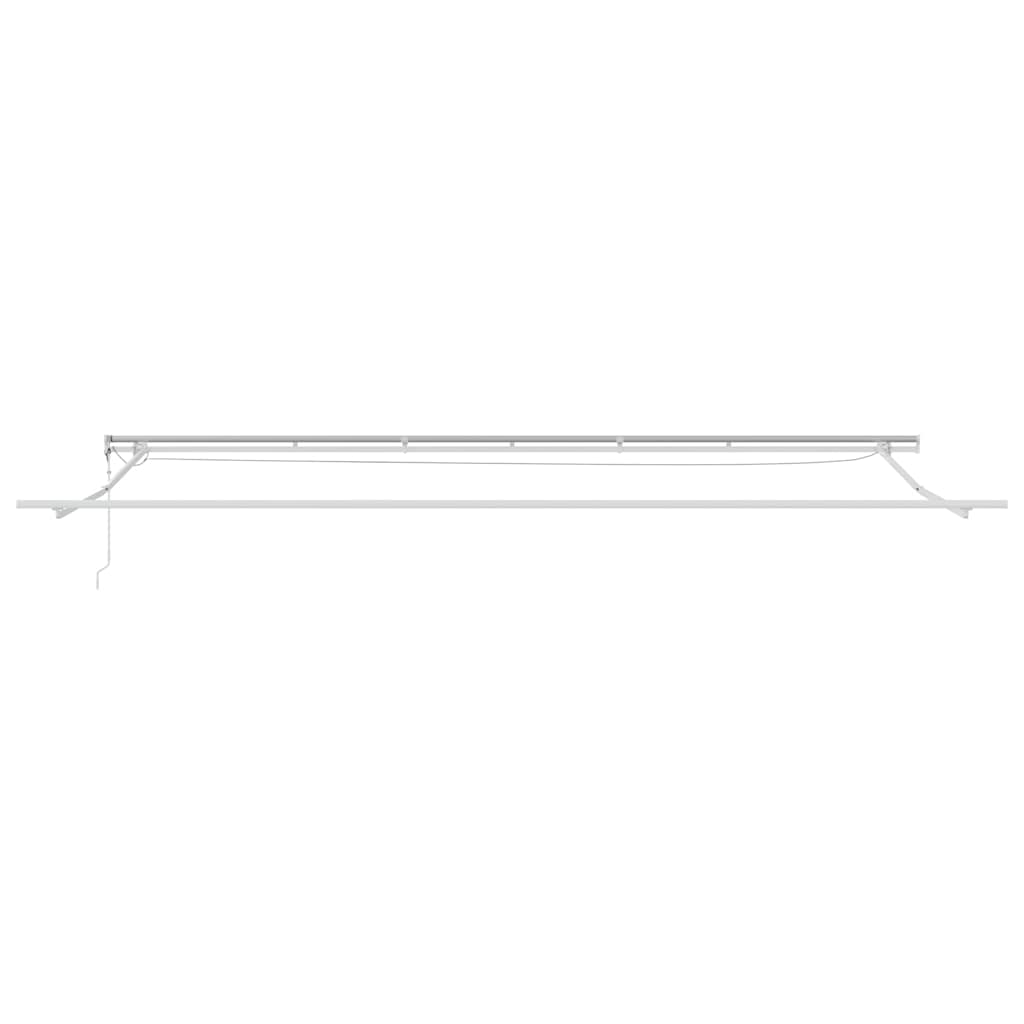 Inklapbaar Zonnescherm Beige 600 × 300 cm Stof en Metaal