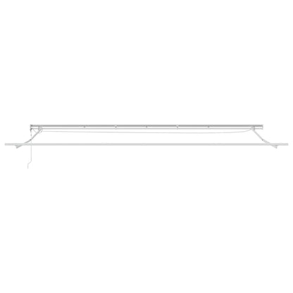 Inklapbaar Zonnescherm Beige 600 × 300 cm Stof en Metaal