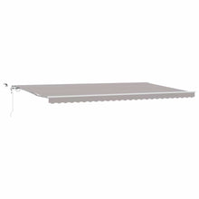 Inklapbaar Zonnescherm Stof En Metaal Lichtgrijs 600 × 300 cm