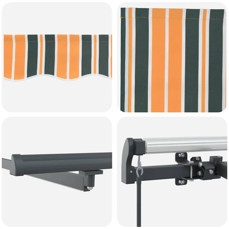 Inklapbaar Zonnescherm Stof Groen En Geel 600 ×300 cm