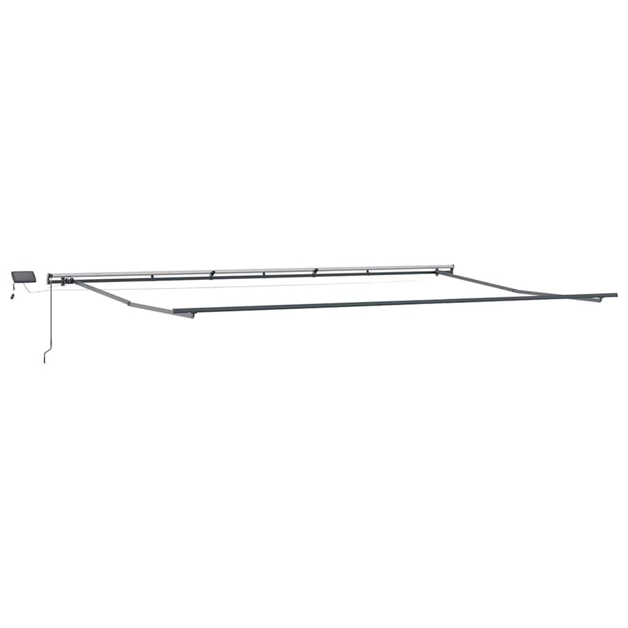 Inklapbaar Zonnescherm Stof Groen En Wit 600 ×300 cm
