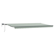 Inklapbaar Zonnescherm Stof Groen En Wit 600 ×300 cm