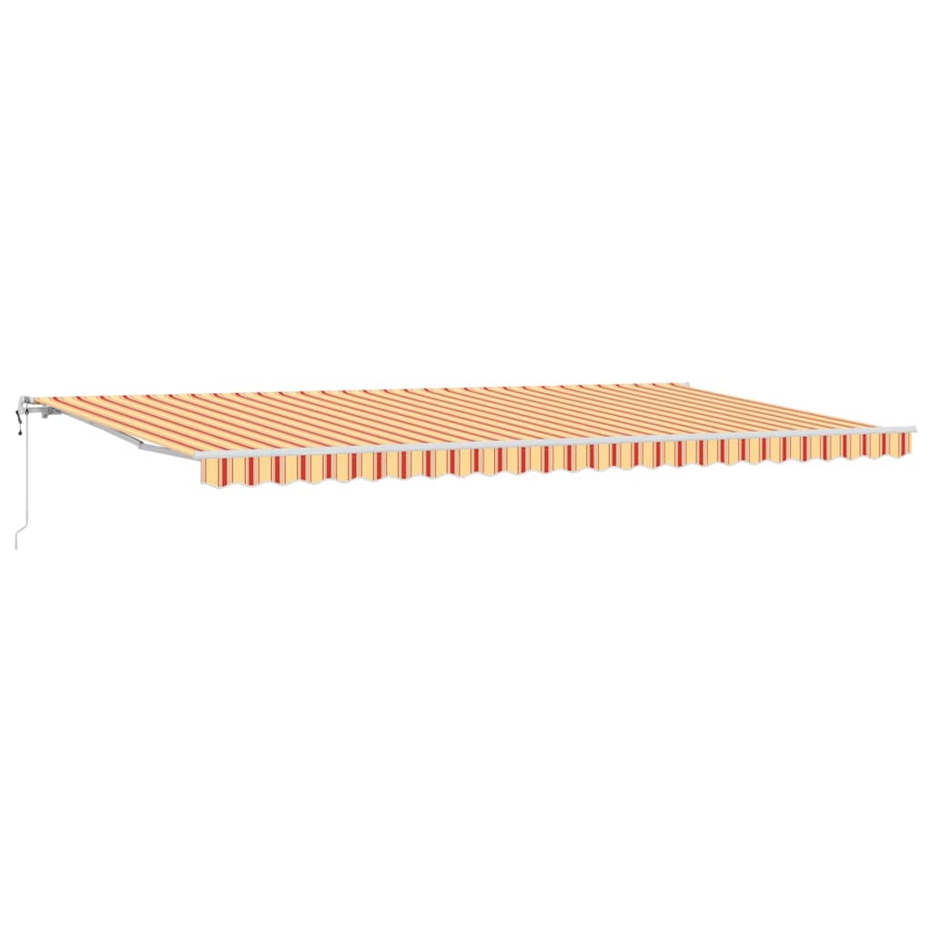 Elektrisch Uittrekbaar Zonnescherm Geel en Oranje 600 × 350 cm