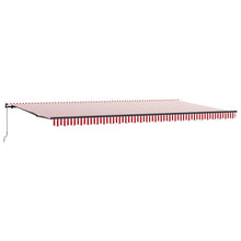 Inklapbaar Zonnescherm Rood En Wit 600 × 350 cm