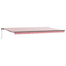 Inklapbaar Zonnescherm Rood En Wit 600 × 350 cm