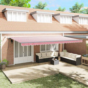 Luifeldoek 600x350 cm polyester rood