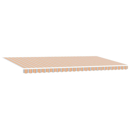 Uitschuifbare luifel Meerkleurig 600 × 350 cm Stof en Aluminium
