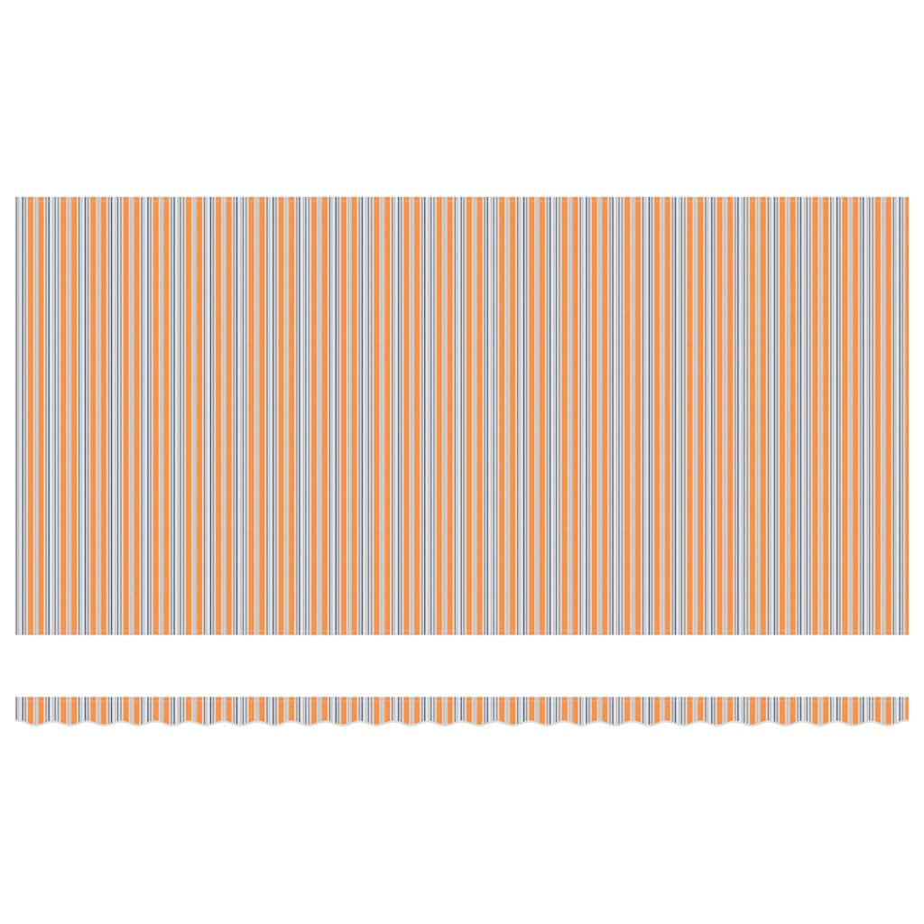 Uitschuifbare luifel Meerkleurig 600 × 350 cm Stof en Aluminium