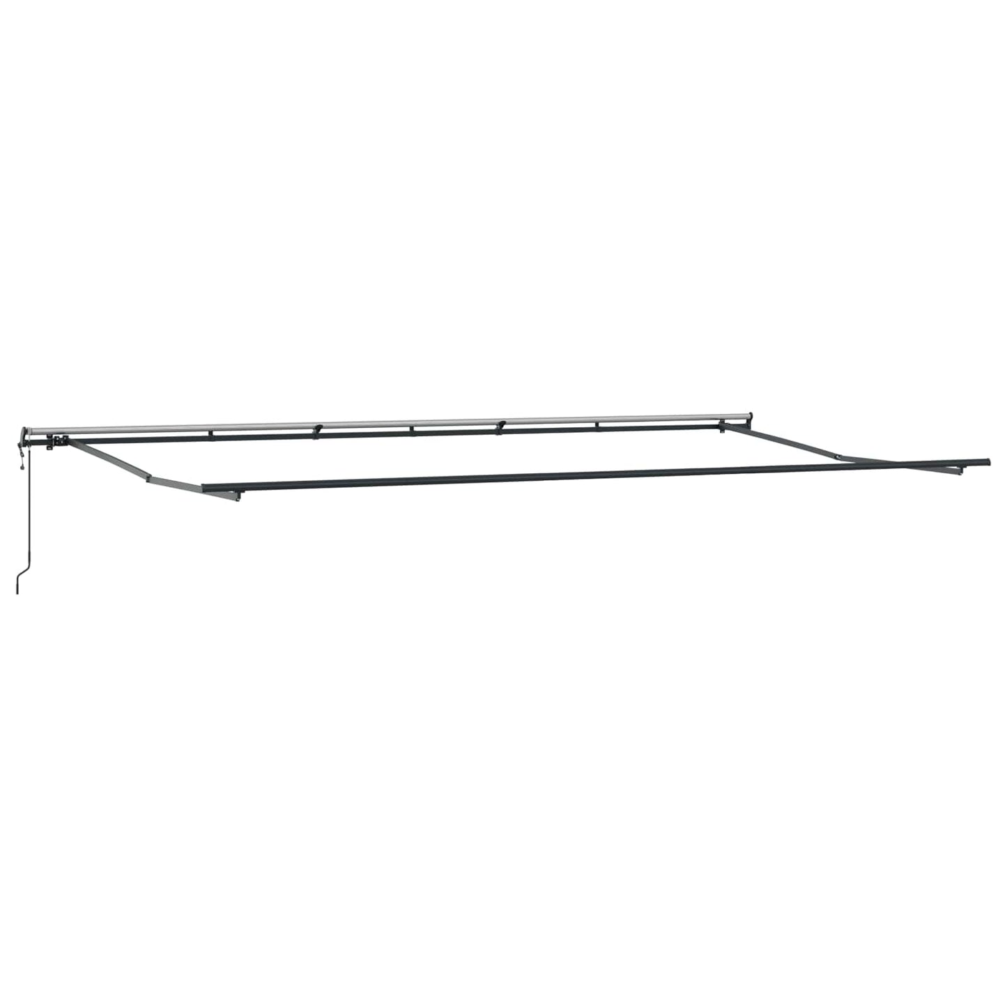 Uitschuifbare luifel Meerkleurig 600 × 350 cm Stof en Aluminium