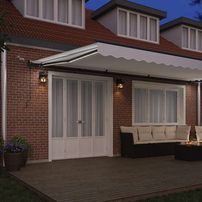 Luifeldoek Wit 600 × 350 cm Polyester