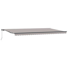 Inklapbaar Zonnescherm Stof Lichtgrijs 600 × 350 cm