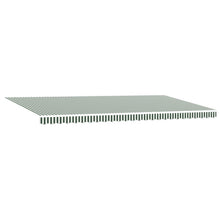Uitschuifbare luifel Groen en Wit 600 × 350 cm