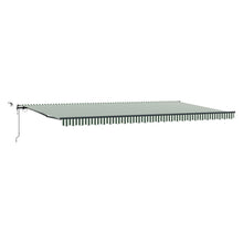 Luifeldoek Groen en Wit 600 x 350 x 165 cm Polyester