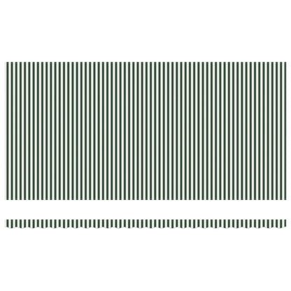 Luifeldoek Groen en Wit 600 x 350 x 165 cm Polyester